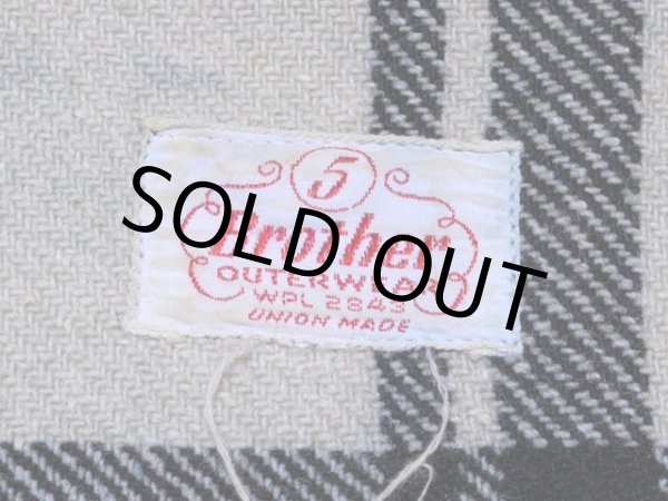 画像3: 1950s-60s【5Brother】マチ付きCPOウールシャツ　実寸M (3)