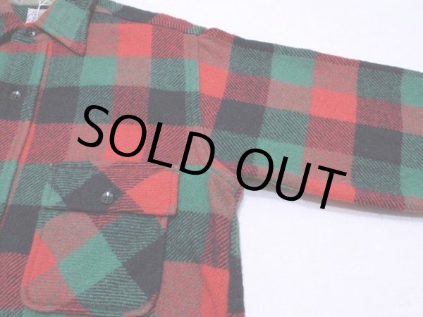 画像5: 1960s【ROOMY RICHARD】マチ付きウールシャツ　実寸ML (5)