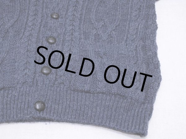 画像7: 【ARAN CRAFTS】フィッシャーマンショールニットカーディガン　表記S (7)