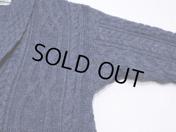 画像5: 【ARAN CRAFTS】フィッシャーマンショールニットカーディガン　表記S (5)