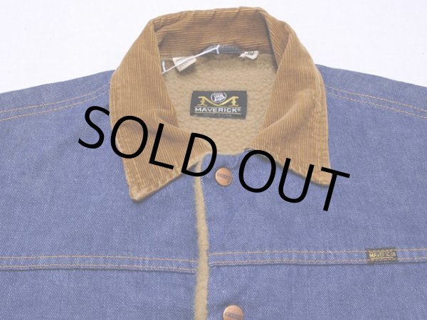 画像4: 1970s【MAVERICK】デニムボアランチジャケット　表記40 (4)