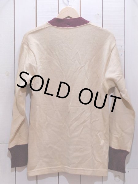 画像2: 1950sハイゲージツートンレタードカーディガン　実寸M (2)