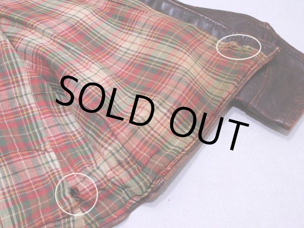 裏地に少々ダメージ。