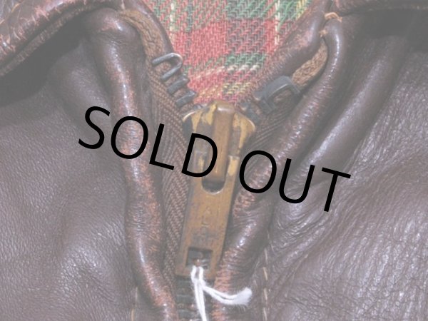 画像4: 1940sレザースポーツジャケット　実寸38-40 (4)