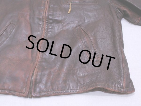 画像9: 1940sレザースポーツジャケット　実寸38-40 (9)