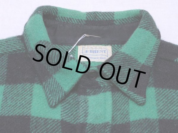 画像4: 1960s【BRENT】マチ付きウールシャツ 実寸L (4)