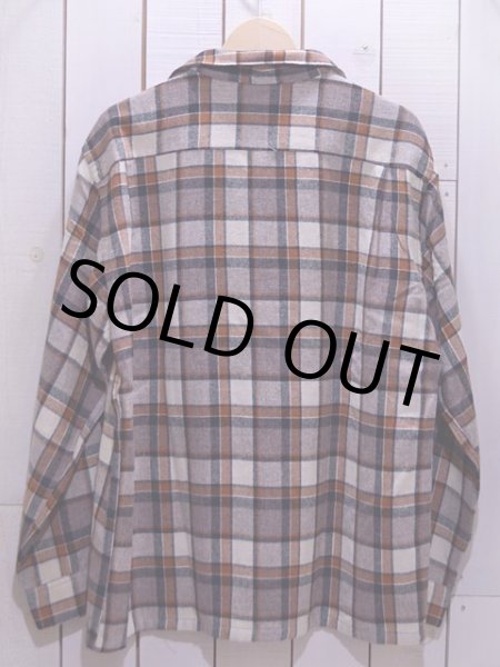 画像2: 1960s【TOWNCRAFT】ウールシャツ 表記L (2)