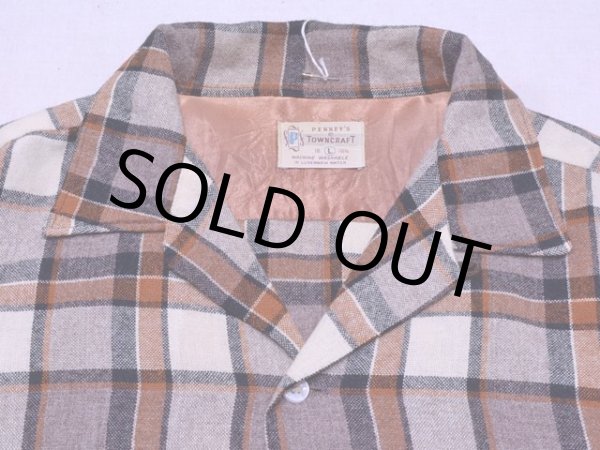 画像4: 1960s【TOWNCRAFT】ウールシャツ 表記L (4)