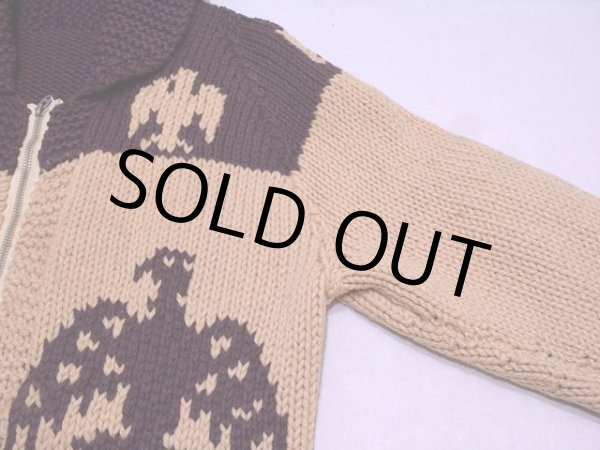 画像5: 1960sサンダーバード柄カウチンセーター　実寸M (5)