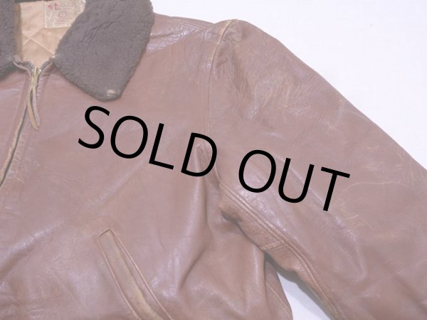 画像8: 1950s【Monarch】ホースハイドレザージャケット　 実寸38-40  (8)