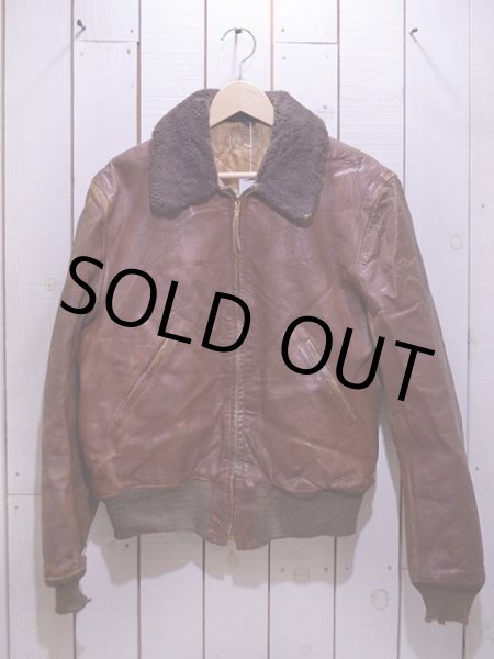 画像2: 1950s【Monarch】ホースハイドレザージャケット　 実寸38-40  (2)