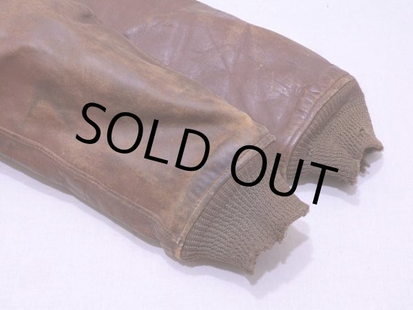 画像9: 1950s【Monarch】ホースハイドレザージャケット　 実寸38-40  (9)