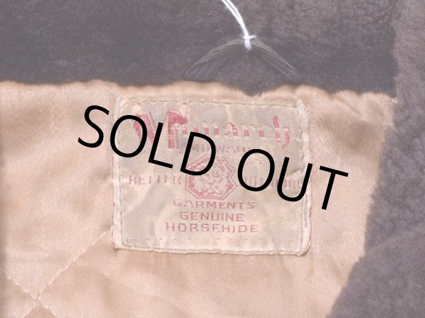 画像4: 1950s【Monarch】ホースハイドレザージャケット　 実寸38-40  (4)