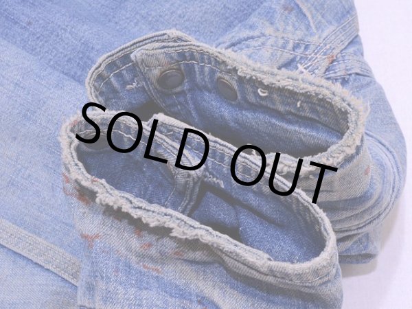 画像9: 1970s【Lee】81-LJ裏付きデニムカバーオール　実寸40 (9)