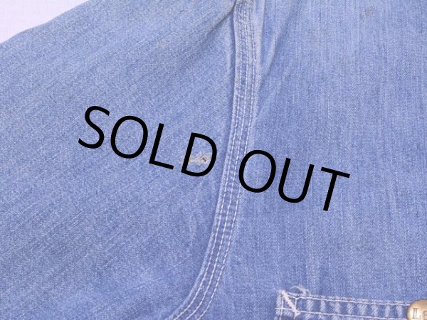 画像12: 1970s【Lee】81-LJ裏付きデニムカバーオール　実寸40 (12)