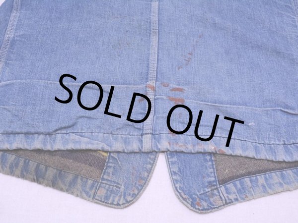 画像14: 1970s【Lee】81-LJ裏付きデニムカバーオール　実寸40 (14)