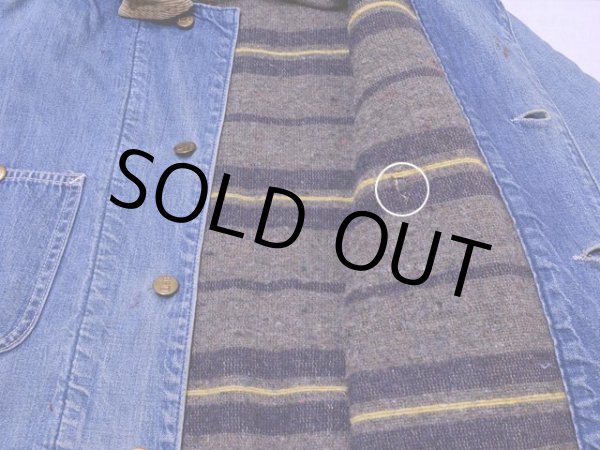 画像11: 1970s【Lee】81-LJ裏付きデニムカバーオール　実寸40 (11)