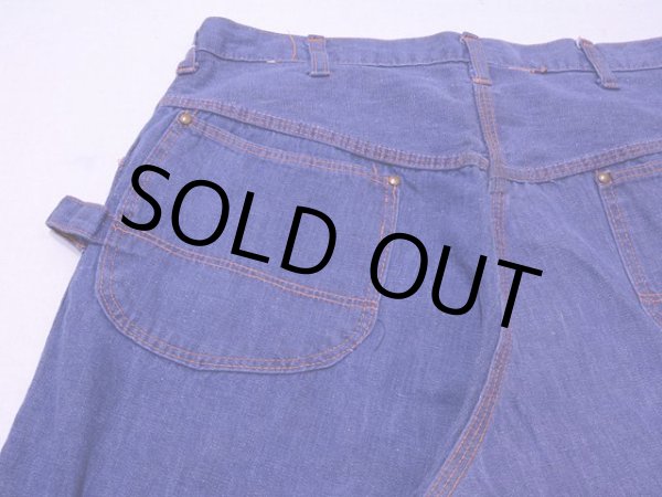 画像7: 1960s【DEECEE】デニムペインターパンツ　実寸w32 (7)