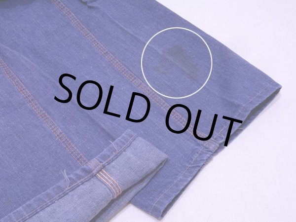 画像9: 1960s【DEECEE】デニムペインターパンツ　実寸w32 (9)