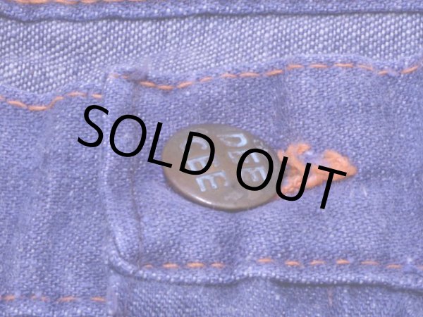 画像4: 1960s【DEECEE】デニムペインターパンツ　実寸w32 (4)