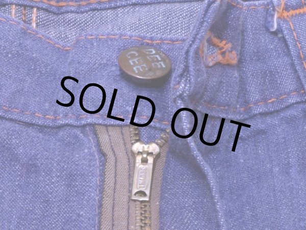 画像5: 1960s【DEECEE】デニムペインターパンツ　実寸w32 (5)