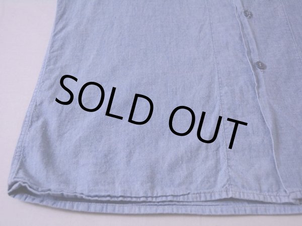 画像8: 1960s US.NAVYシャンブレーシャツ 実寸L  (8)