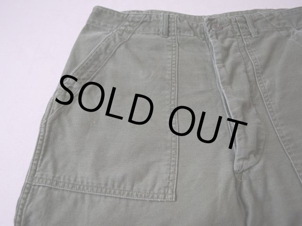 画像6: 1960s【US.ARMY】コットンベイカーパンツ 表記W34  (6)