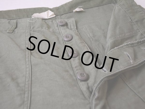 画像5: 1960s【US.ARMY】コットンベイカーパンツ 表記W34  (5)