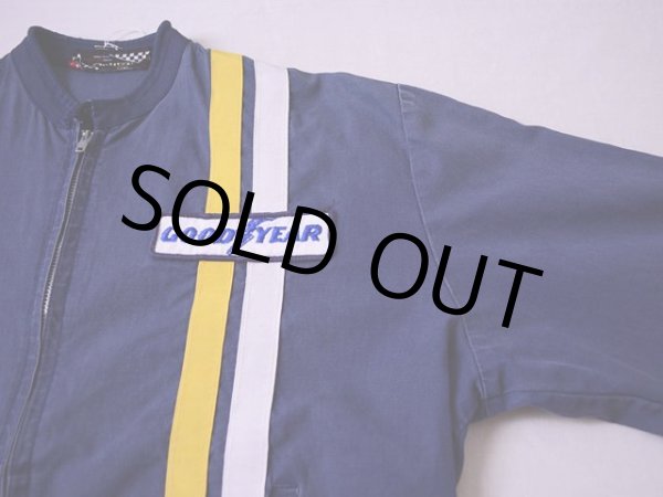 画像4: 1960s GOOD YEARコットンレーシングジャケット 実寸ML  (4)