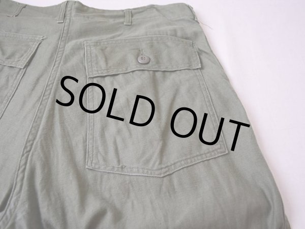 画像7: 1960s【US.ARMY】コットンベイカーパンツ 表記W34  (7)