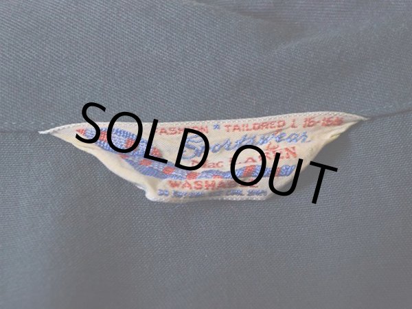 画像4: 1950s【MacLAREN】レーヨンリブシャツ 表記L 16-16 1/2  (4)