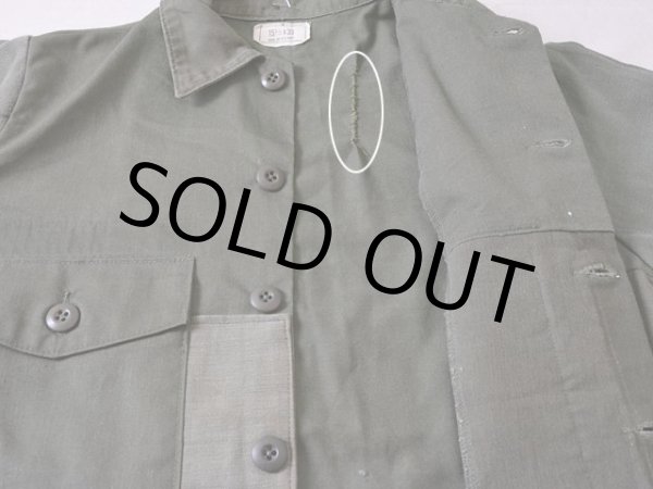 画像8: RE-MAKEファティーグシャツJKT　 実寸SM  (8)