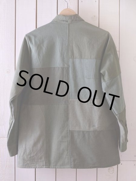 画像2: RE-MAKEファティーグシャツJKT　 実寸SM  (2)