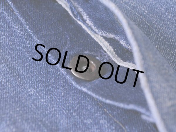 画像7: 1940s機関車ボタンデニムオーバーオール　 実寸w45  (7)