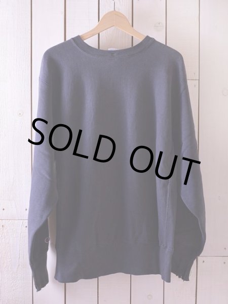 画像2: 1990s【Champion】リバースウィーブスウェット ブラック 目付き  表記L  (2)