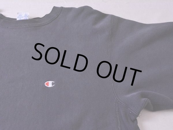 画像5: 1990s【Champion】リバースウィーブスウェット ブラック 目付き  表記L  (5)