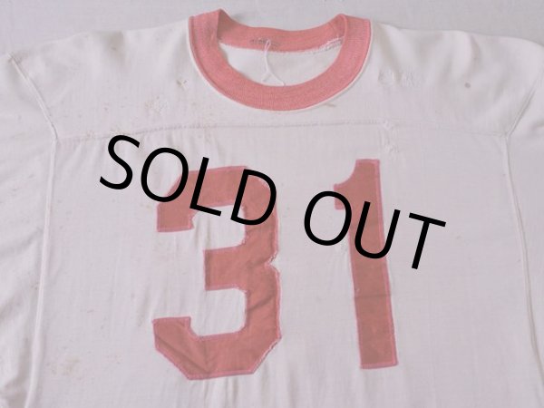 画像4: 1960s【HANESPORT】ナンバリングフットボールTシャツ 雰囲気系　 表記L  (4)