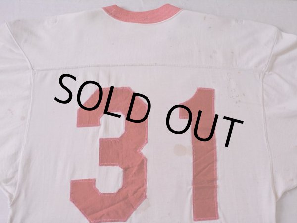 画像9: 1960s【HANESPORT】ナンバリングフットボールTシャツ 雰囲気系　 表記L  (9)