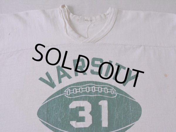 画像3: 1970sフットボールTシャツ 3段プリント 雰囲気系　 実寸XL  (3)