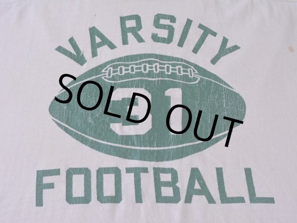 画像4: 1970sフットボールTシャツ 3段プリント 雰囲気系　 実寸XL  (4)