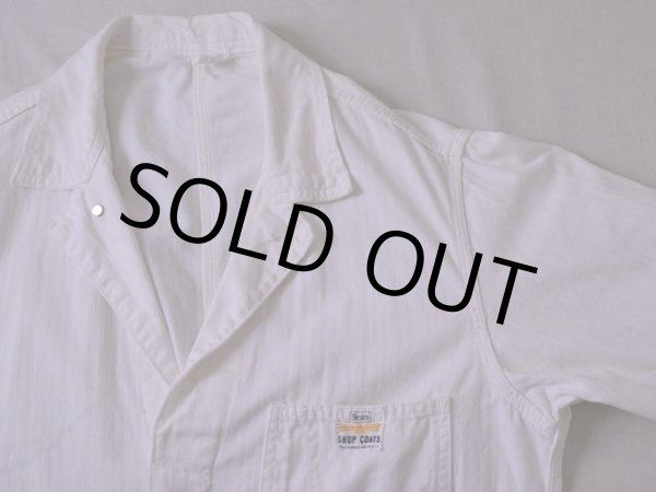 画像4: 1960s【Sears】ヘリンボーンショップコート  実寸L  (4)