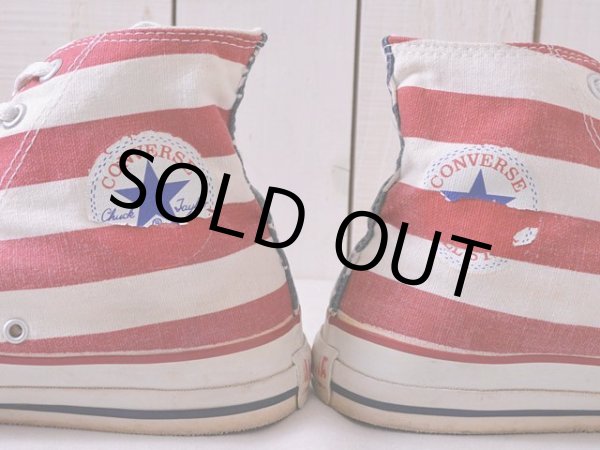画像10: 1990s US製【CONVERSE】ALL STAR Hi 星条旗　 表記10 1/2  (10)