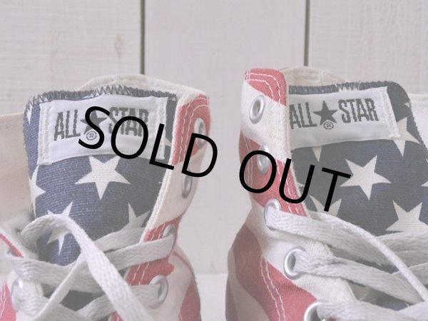 画像13: 1990s US製【CONVERSE】ALL STAR Hi 星条旗　 表記10 1/2  (13)