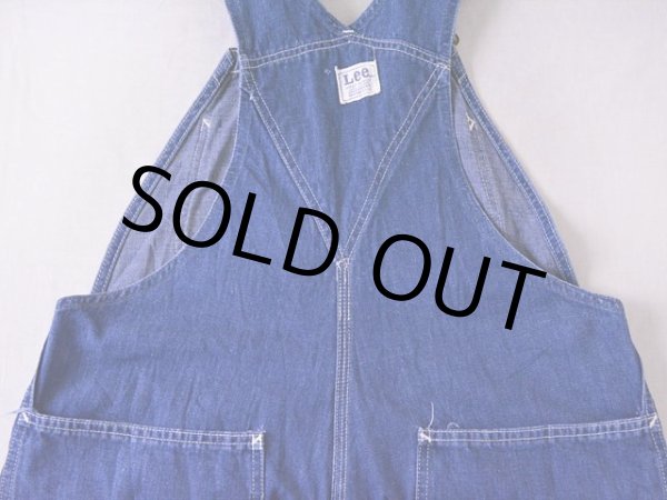 画像8: 1960s-70s【Lee】JELT DENIMオーバーオール  実寸w36  (8)