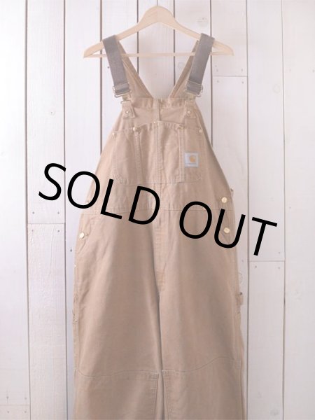 画像3: 1990s【Carhartt】ダブルニーダックオーバーオール US製  表記w38  (3)