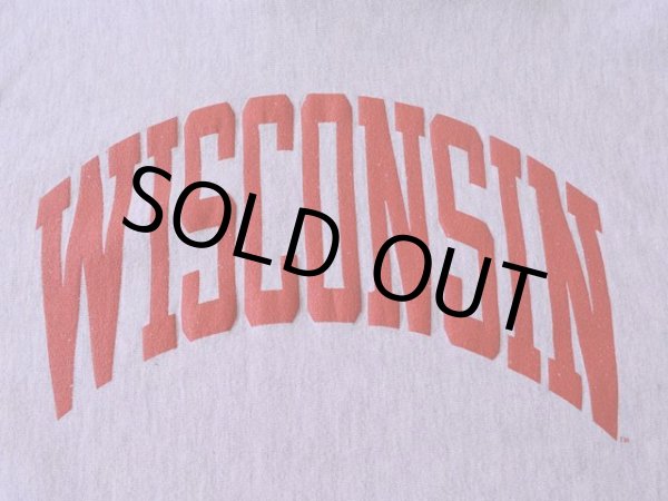 画像8: 1990s【Champion】リバースウィーブパーカー WISCONSIN  表記L  (8)