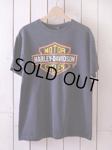 画像1: 1980s【HARLEY-DAVIDSON】バー&シールドTシャツ　 表記M  (1)