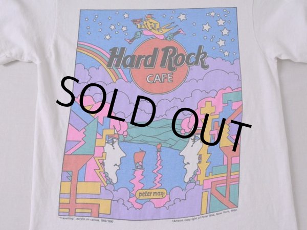 画像7: 1990s Hard Rock Cafe×Peter Max Tシャツ　 表記S  (7)