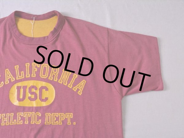 画像5: 1980sリバーシブルTシャツ University of Southern California　 実寸ML  (5)