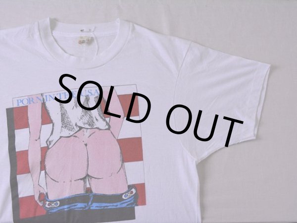 画像4: 1980s PORN IN THE U.S.A エロTシャツ　 表記M  (4)